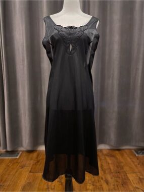 Vintage black slip Pink Lady lingerie